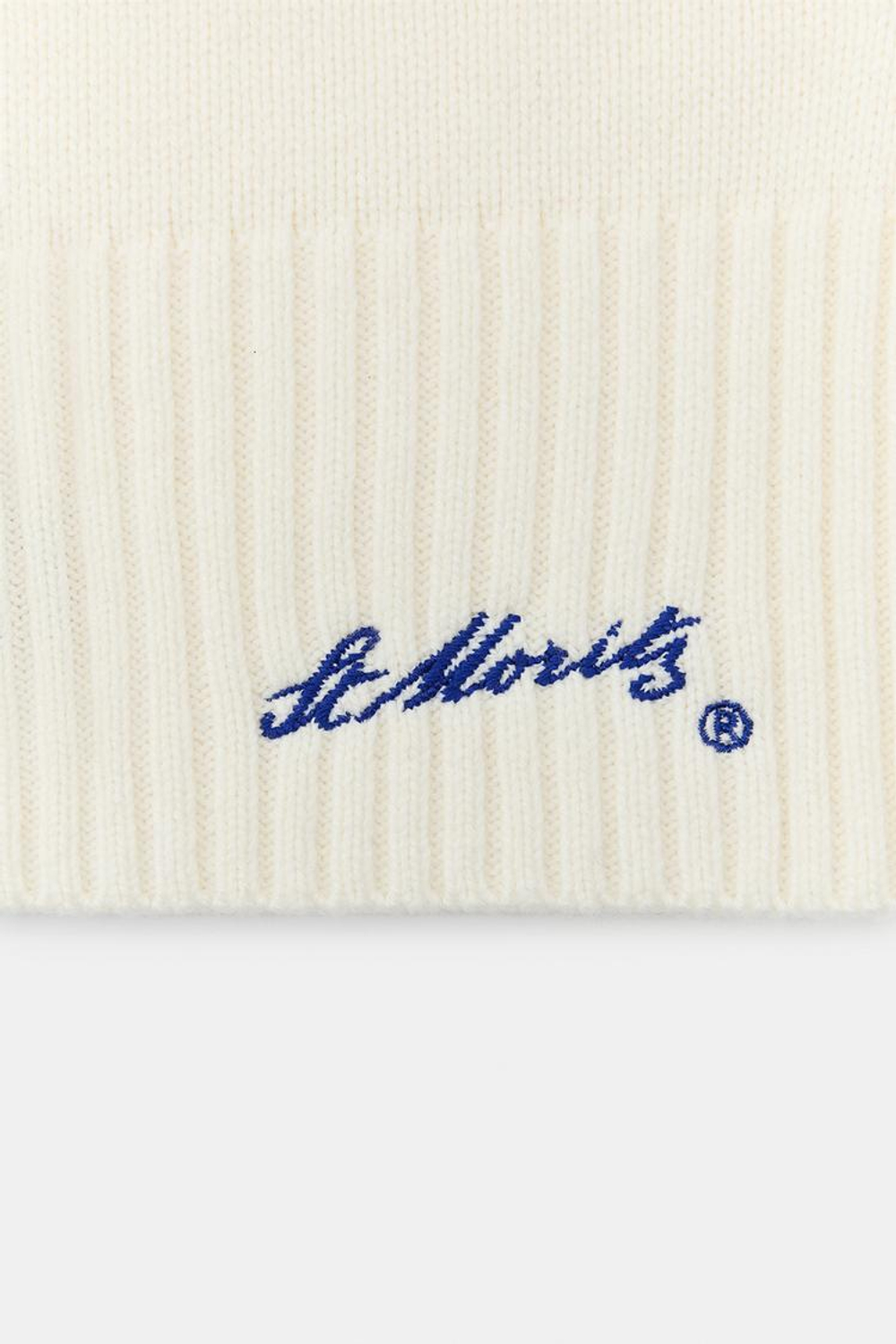 ZARA ВЯЗАНЫЙ КАПЮШОН ST. MORITZ®, ЭКРЮ