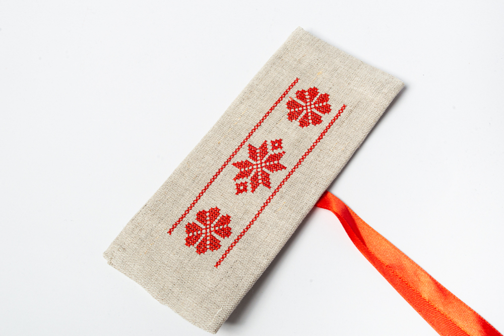 Конверт для столовых приборов из натурального льна