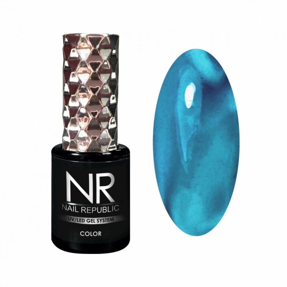 Nail Republic Гель-лак 560 Витражный аквамариновый, 10 мл