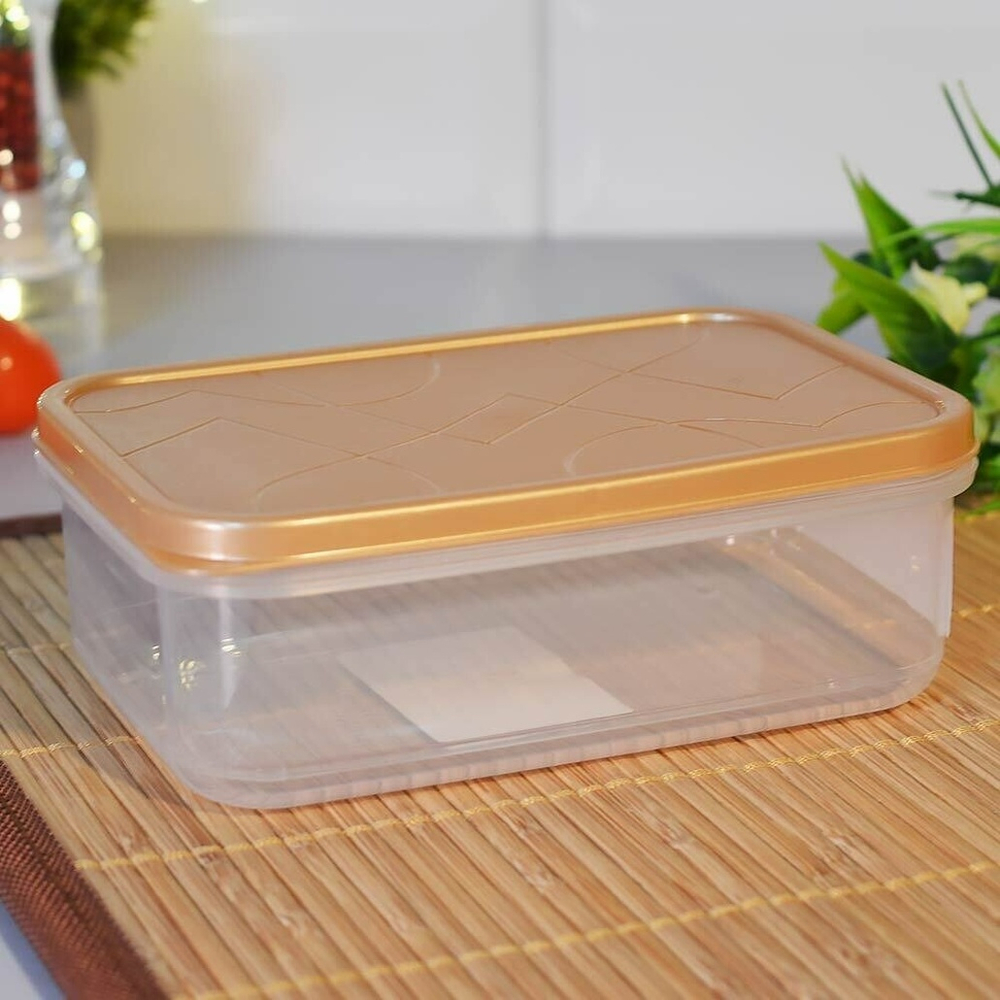 Контейнер для продуктов 0,5л прямоугольный "Sunrise" (золотой)