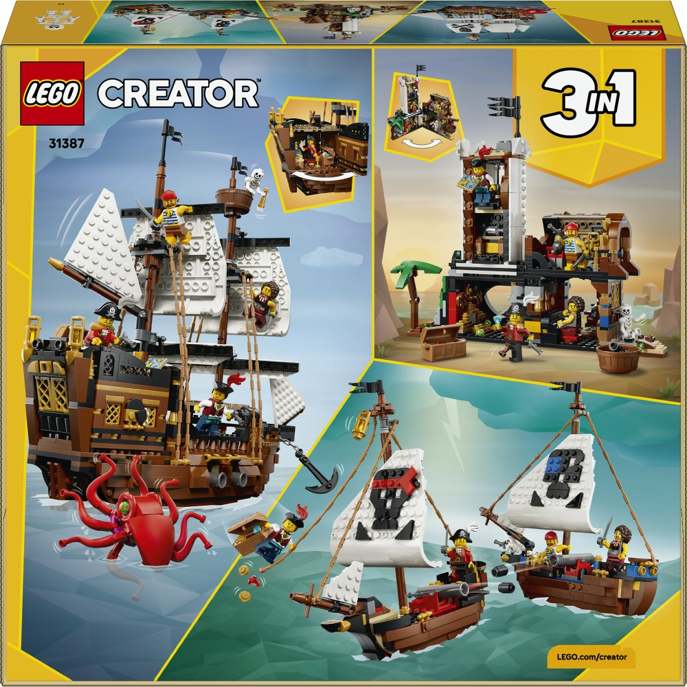 Конструктор LEGO Creator 31387 Легендарный пиратский корабль 3 в 1 — фото 12