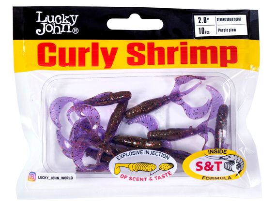 Твистеры съедоб. искусст.  LJ Pro Series Curly Shrimp 2,0in (05.00)/S63 10шт.