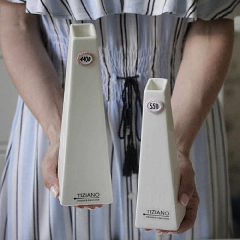 Ваза керамическая конус усеченный Tiziano 7 x 25 см