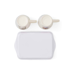Royal Worcester Wrendale Designs Набор из 2 кружек 180 мл с подносом для диетических стартов