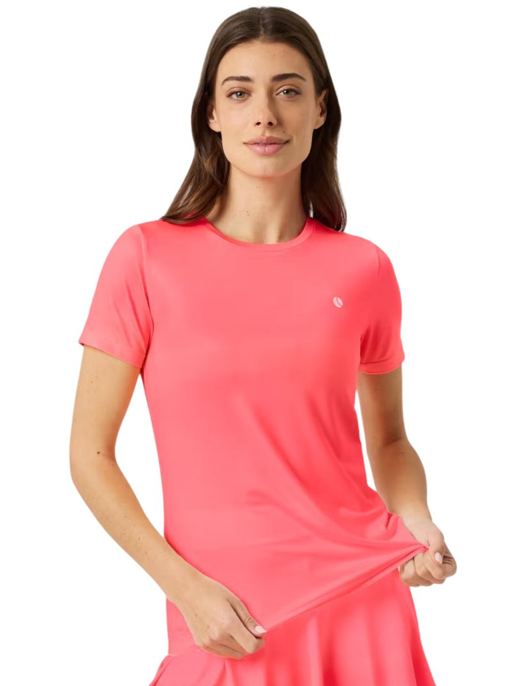 Женская теннисная футболка Bjorn Borg Ace Slim - diva pink