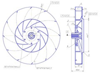 Рабочее колесо вентилятора дутьевого ВДН-6.3