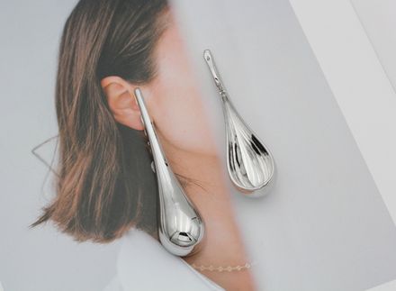 Серьги "Капли" 76мм