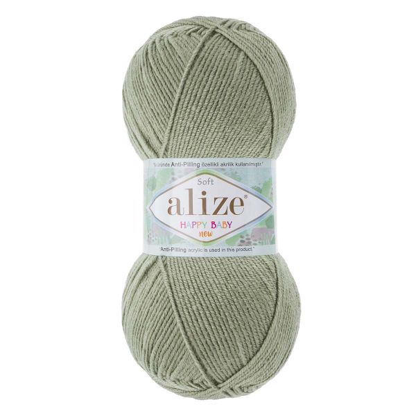 Пряжа Alize (Ализе) Happy Baby New / уп.5 мот. по 100 г, 320м, 138 оливковый