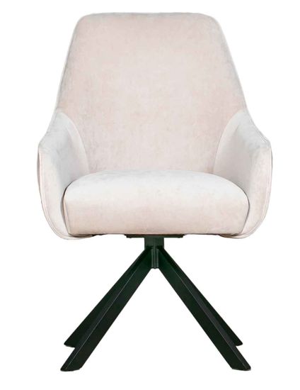 Стул NATALIE-2. поворотный, Model Cream / Model Cacao / Черный