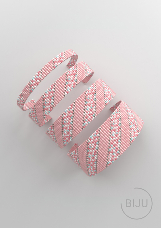 Схема LOOM, Схема браслета на станке, узор из Miyuki Delica 11/0, файл PDF, №141L