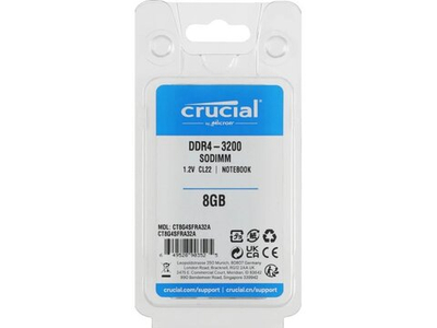 Оперативная память Crucial CT8G4SFRA32A, DDR4 1х 8ГБ 3200 МГц, SODIMM, OEM
