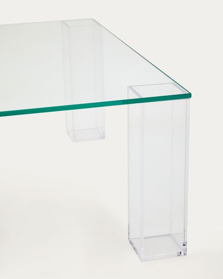 Журнальный столик Adularia из стекла прозрачного цвета 85 x 85