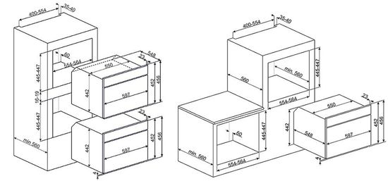 Электрический духовой шкаф Smeg SF4750VCAO