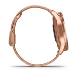 Часы для фитнеса Garmin vivomove Luxe розовое золото PVD 18K с ремешком "миланская петля", 010-02241-24