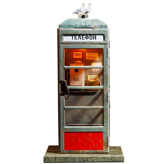 Конструктор из картона. 1006 &quot;Советская телефонная будка