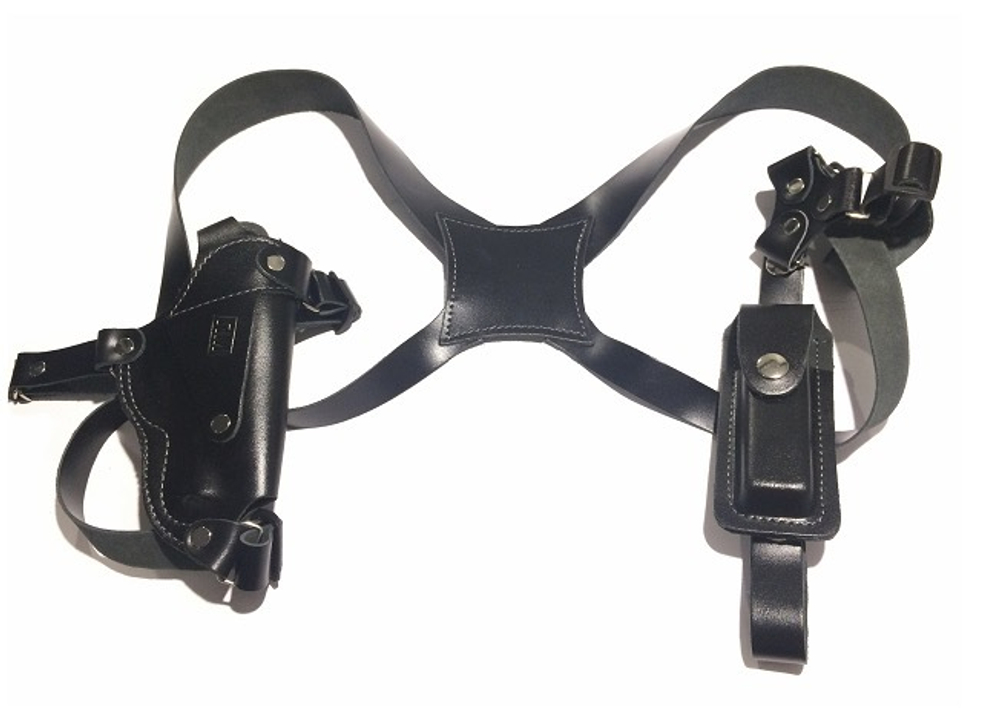 Кобура для ПМ оперативная крестовая с запапасным магазином