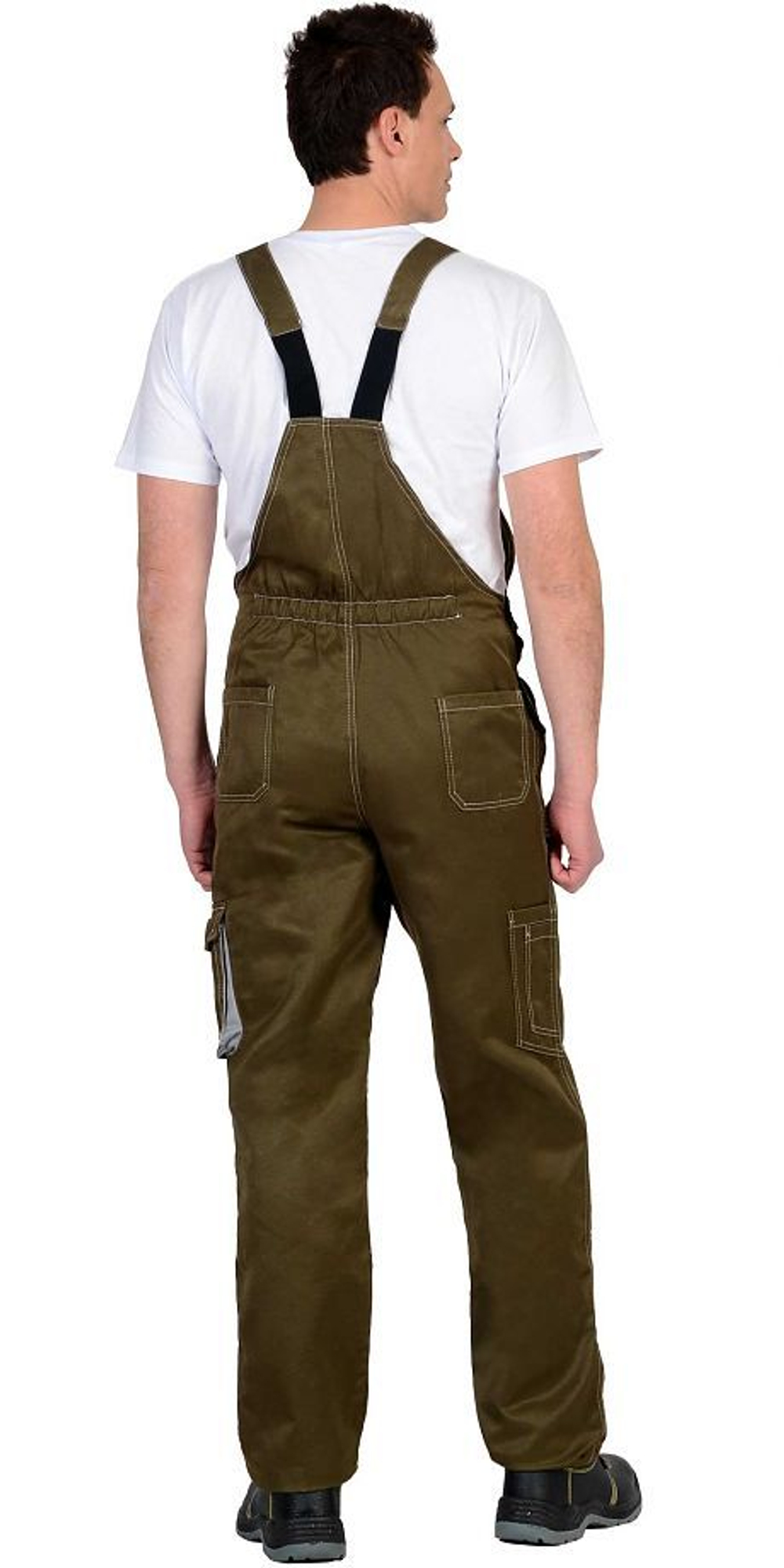 Полукомбинезон Хаки со светло-серым