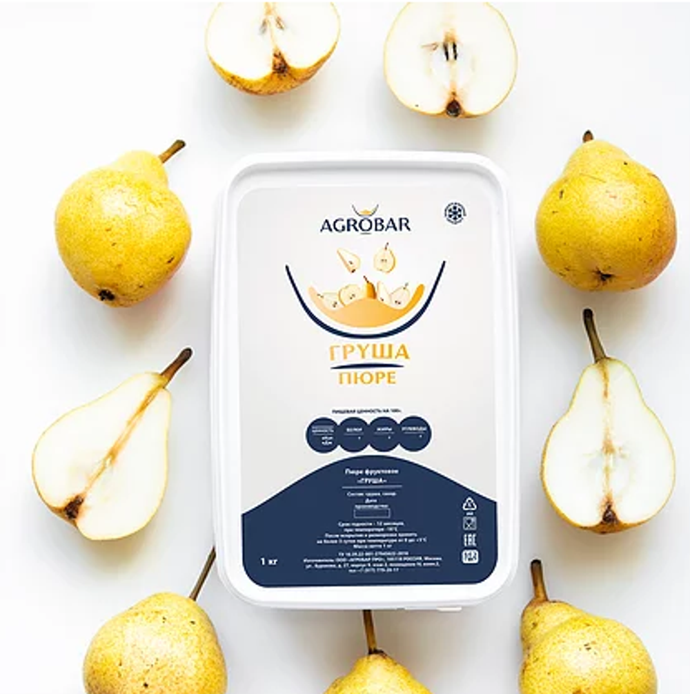 Пюре замороженное Груша АГРОБАР (1 кг)