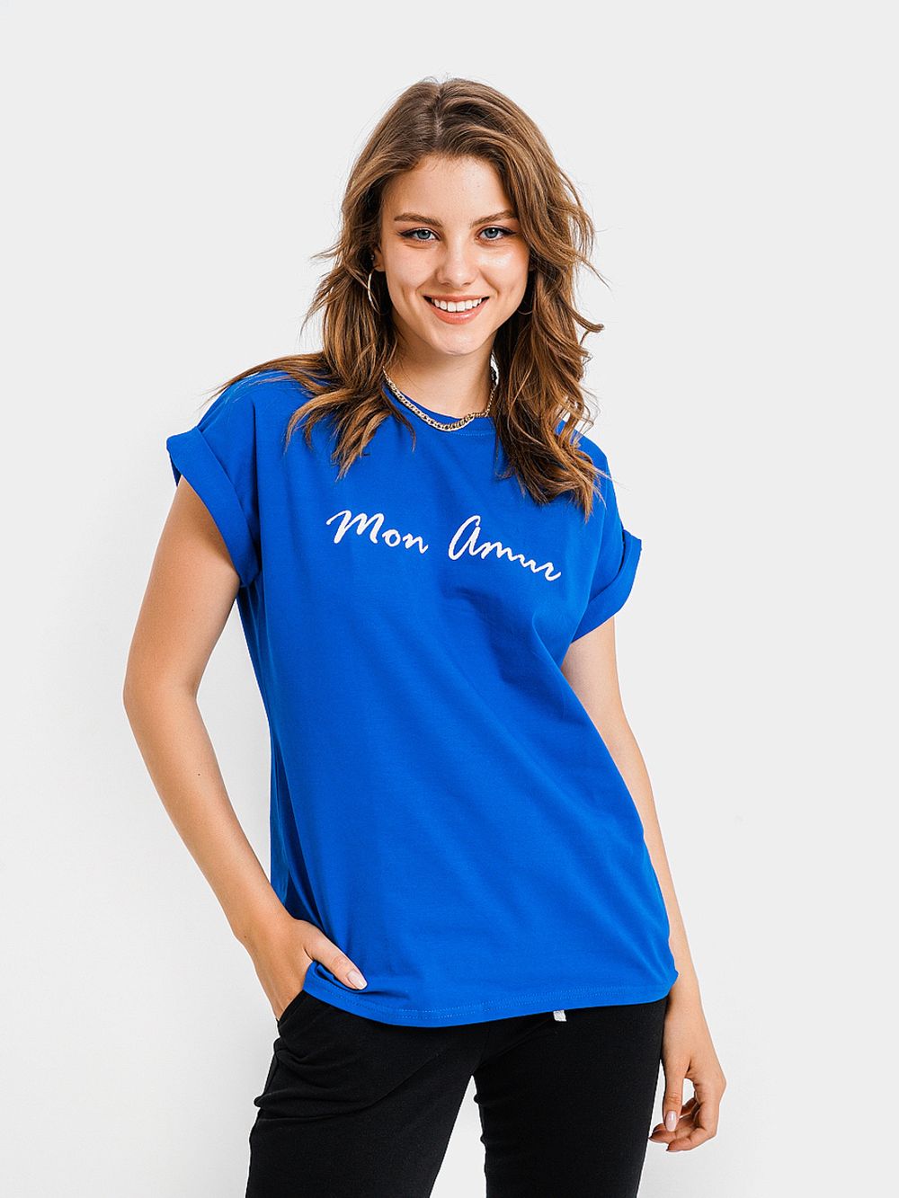 С-1417 Футболка женская / с принтом Уценка