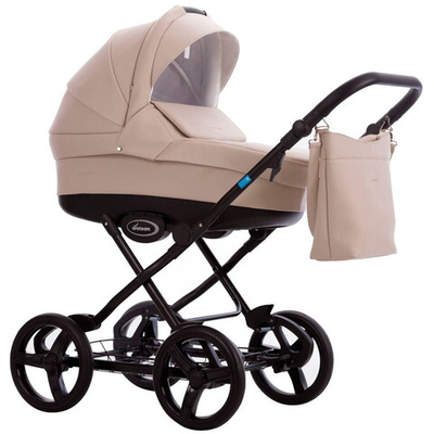 Детская коляска AroTeam Cocoline Prima 2 в 1 02 св.бежевая кожа
