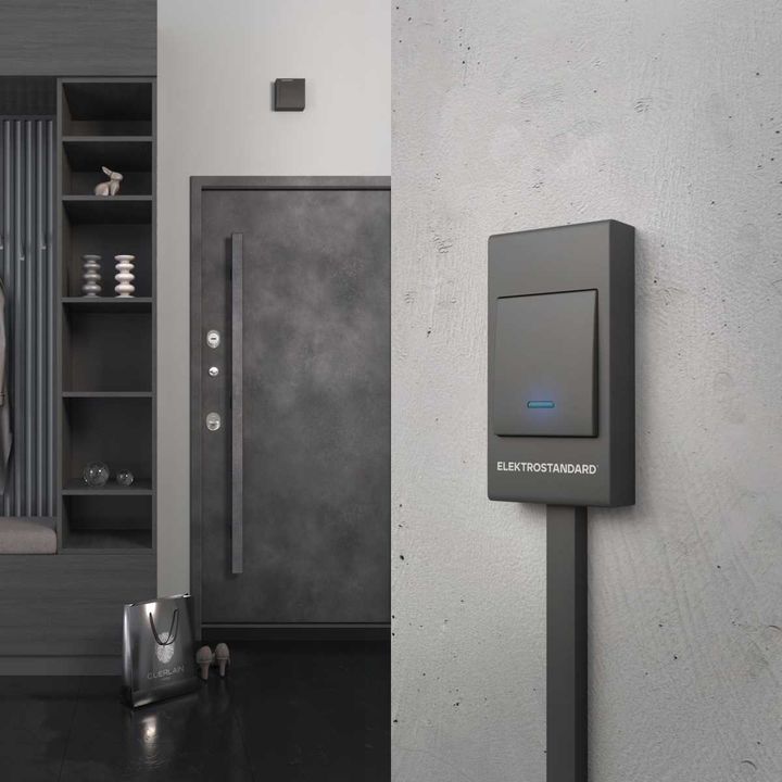 Звонок электромеханический Elektrostandard DBQ26M WM черный a055432