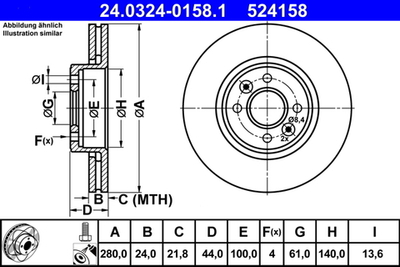 ATE - 24032401581-ATE - Brake Disc