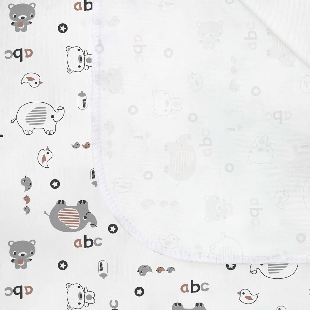Пеленка текстильная BUBO BABY "SOFT" 100х120 см, кулирная гладь, 2 шт