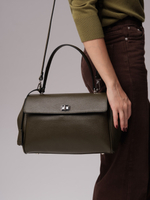 Кожаная сумка Nadi DBR 31356 олива