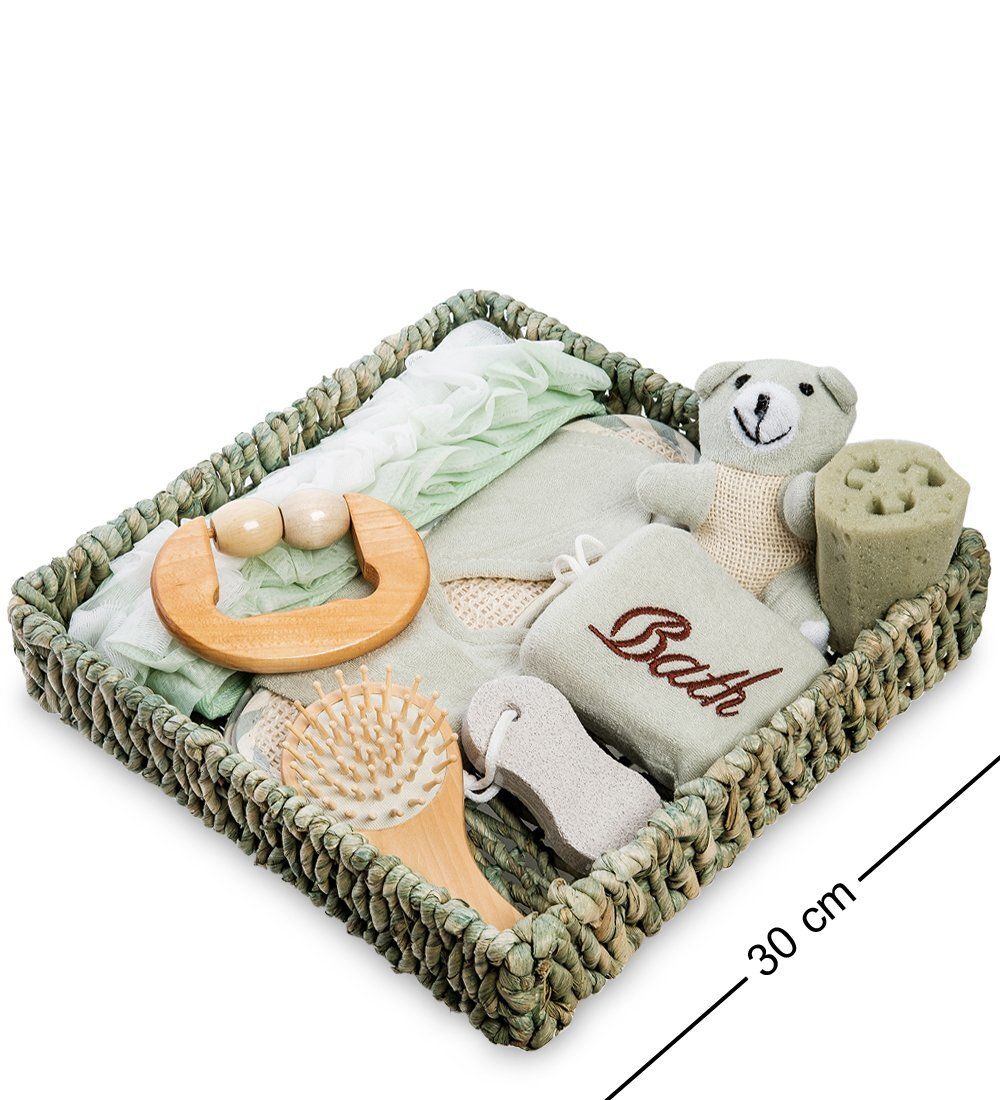 BT-07/3 Набор для бани с массажером и расческой «Мишка»