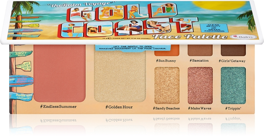 theBalm Voyage Gold Coast - палитра для лица, 10 g