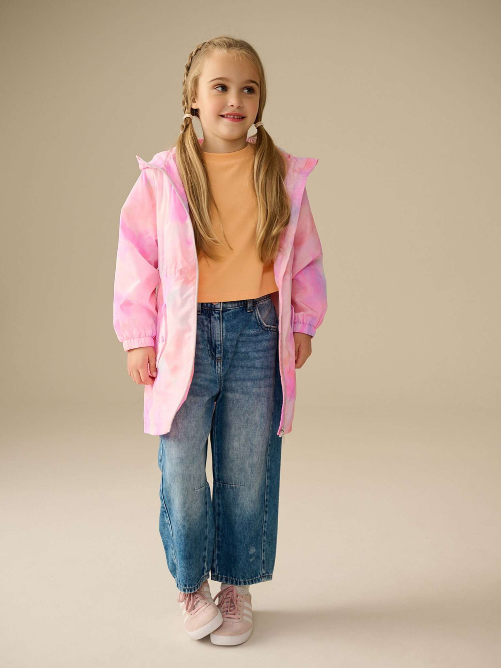 Дождевик для девочки Next E25-193, Розовый