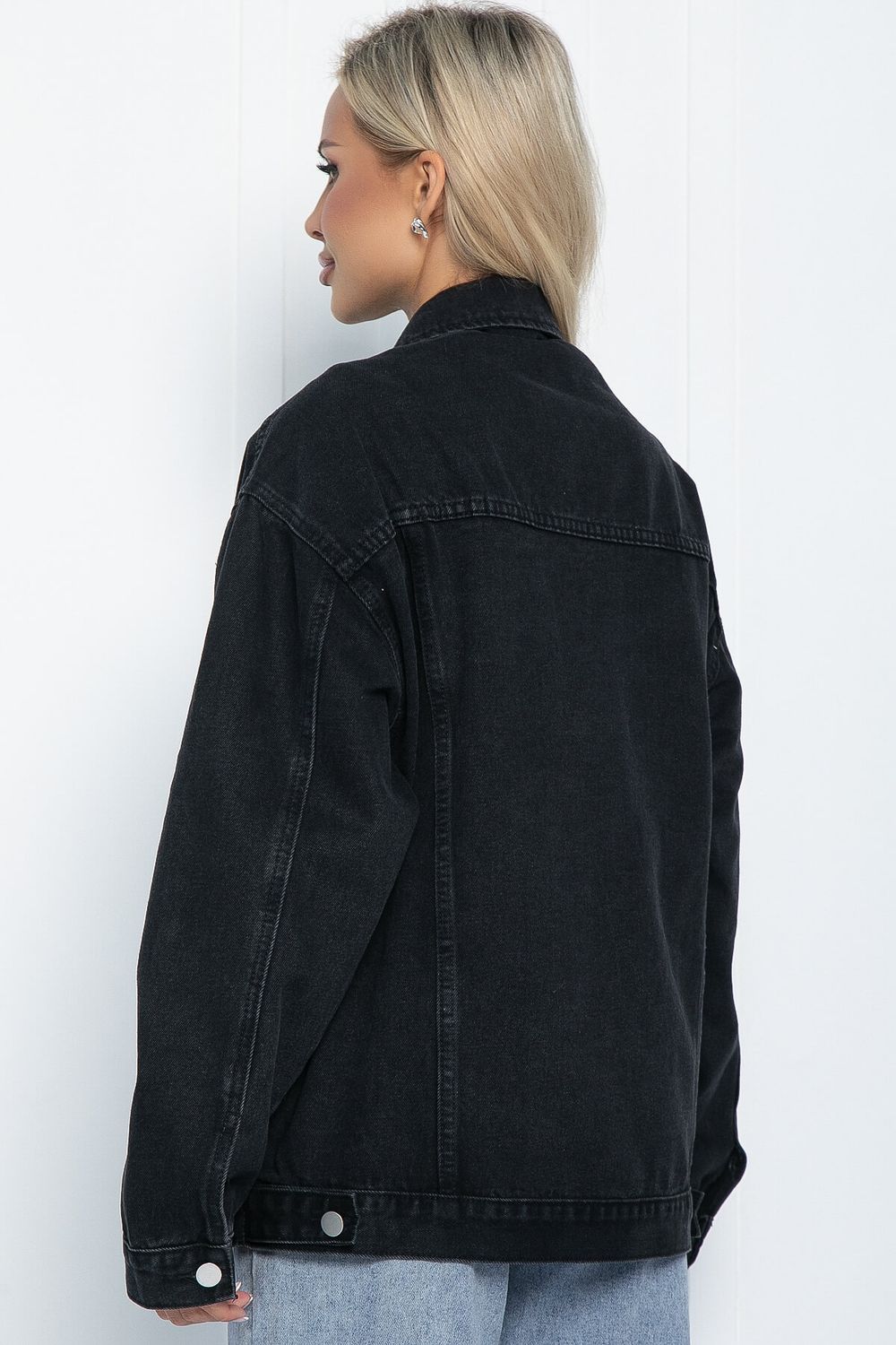 Жакет джинсовый Оклахома (черный) Б11268 LT Collection