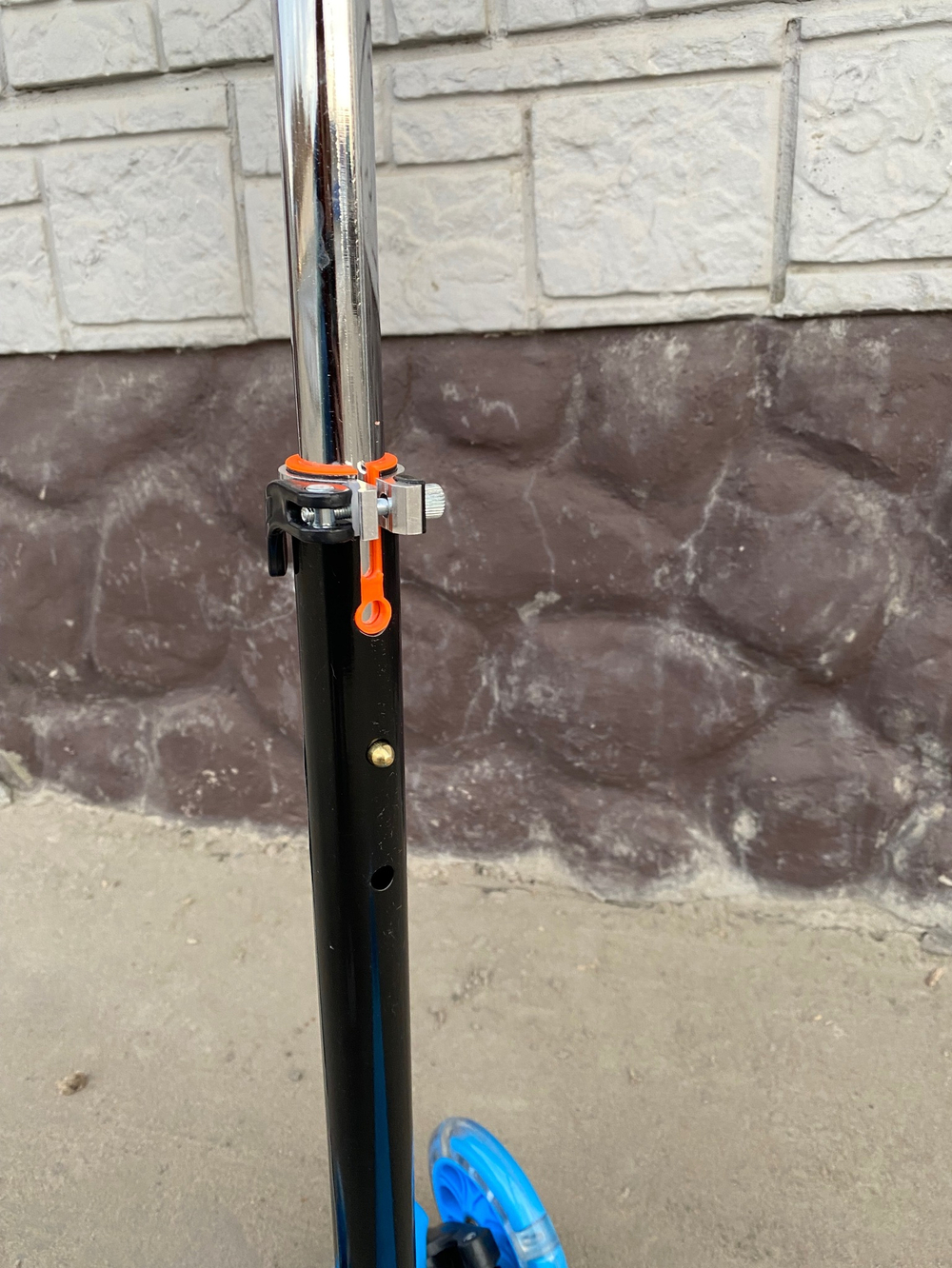 Самокат детский 3-х колесный (2 св. п 120 мм, з 80 мм) руль 54-84 см до 40 кг, голубой U000006Y