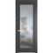Межкомнатная дверь эмаль Profil Doors 1.1.2PM графит остеклённая