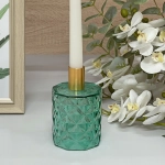 Подсвечник «Грани» 7,8*13 см, Изумруд