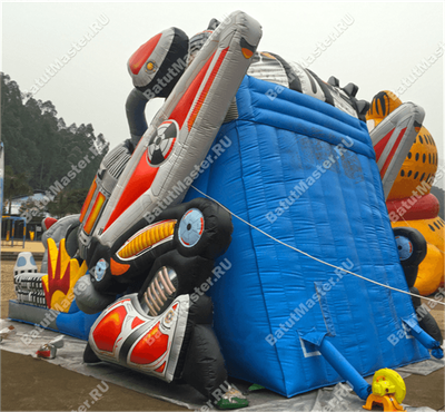 Коммерческий надувной батут "Робот" 13.5*7*9 м