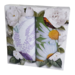 Набор из 2-х вафельных полотенец в подарочной упаковке, 100% хлопок, Россия.