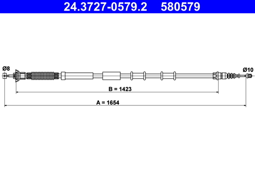 ATE - 24372705792-ATE - Cable Pull, parking brake