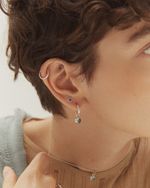 Моносерьга Beta с танзанитом