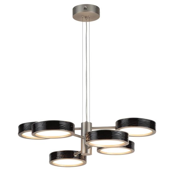 5451/99LB L-VISION  ODL_EX26 черный/никель/металл/керамика/акрил Люстра LED 99W  2000К/3000K/4000K Rivera