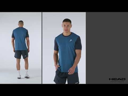 Мужская теннисная футболка Head Slice - небесный