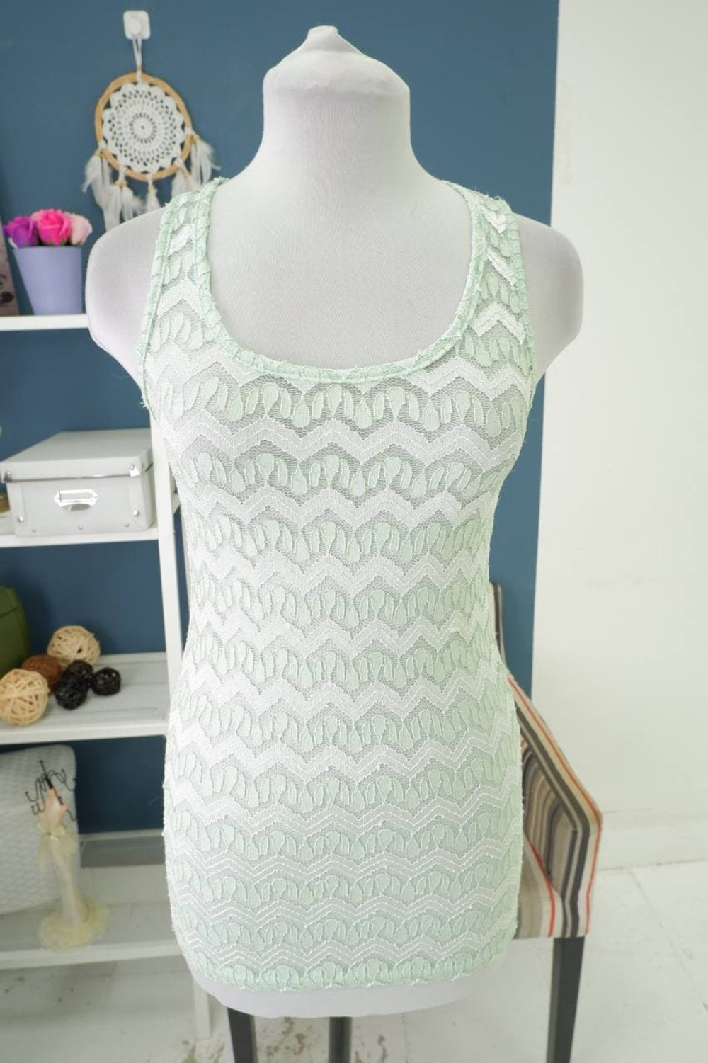 Топ с кружевом 44 размер