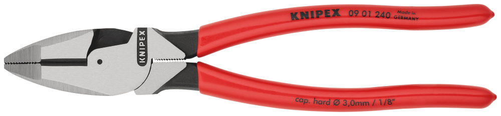 Плоскогубцы электромонтера черненые 240 мм KNIPEX 0901240