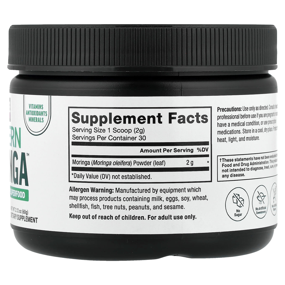 Force Factor, Modern Moringa™, без добавок, 60 г (2,12 унции)