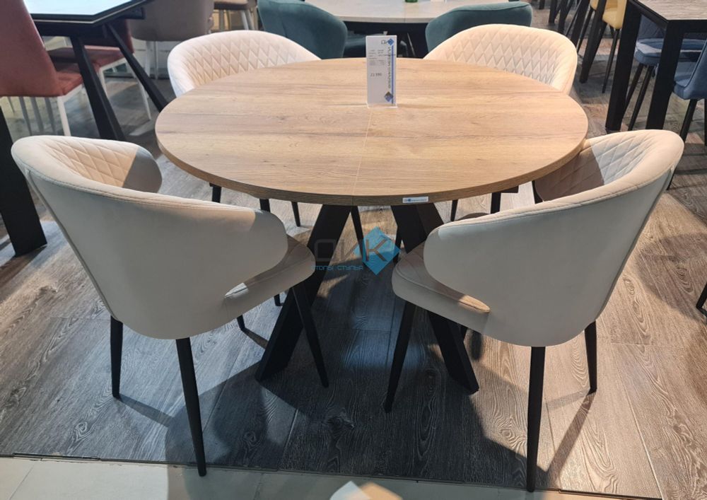 Стол DikLine RD120 опоры чёрные