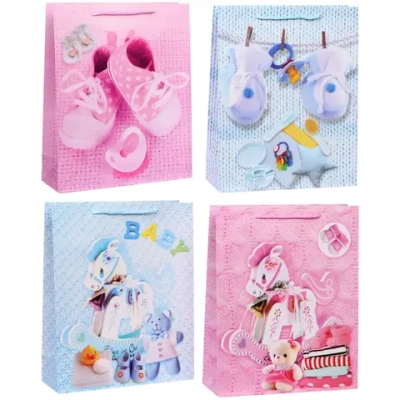 Пакет подарочный «Моё счастье» 26*32*10 см, микс