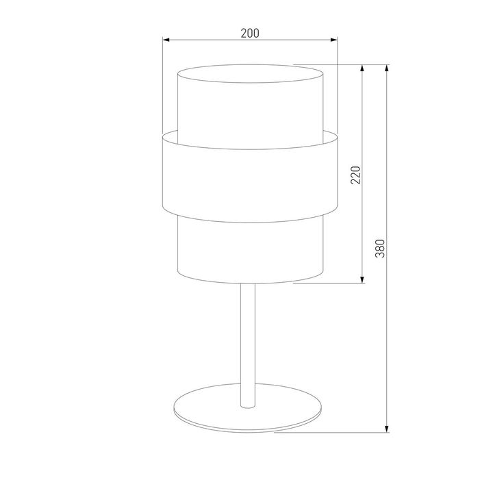 Настольная лампа TK Lighting 5893 Calisto White