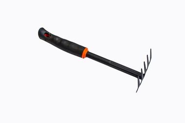 Грабли мини с пластиковой рукояткой(5-зуб., L-300мм) WMC TOOLS WMC-TG2103024-D