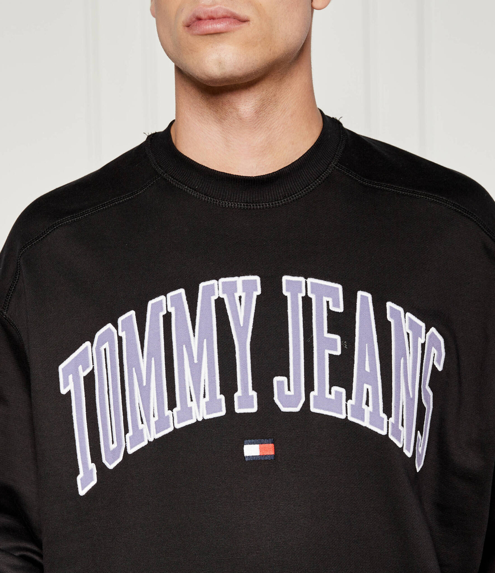 Худи BOXY POP VARSITY CREW Tommy Jeans - черный(DM0DM18628)