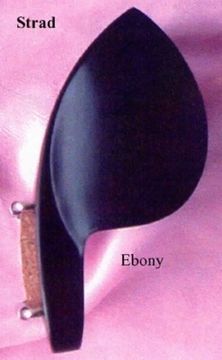 VC09Eu-4/4 Подбородник для скрипки, модель Strad. Форма крепления - U. Материал - черное дерево. WBO